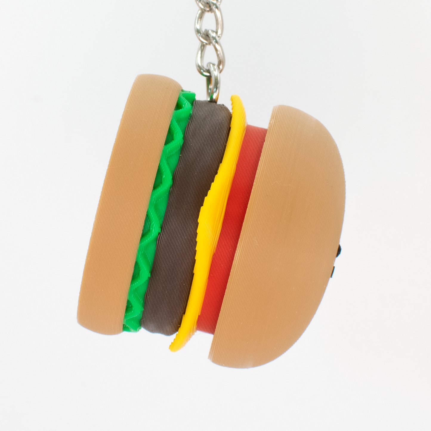 Juicy Clicky Burger Keychain