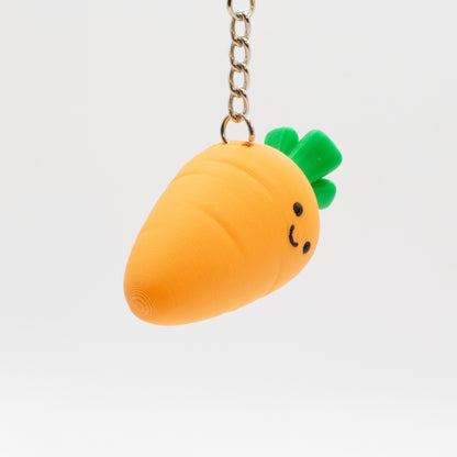 Crunchy Carrot - Fidget Clicker Keychain