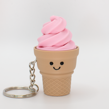 Frosty Clicky Ice Cream Keychain