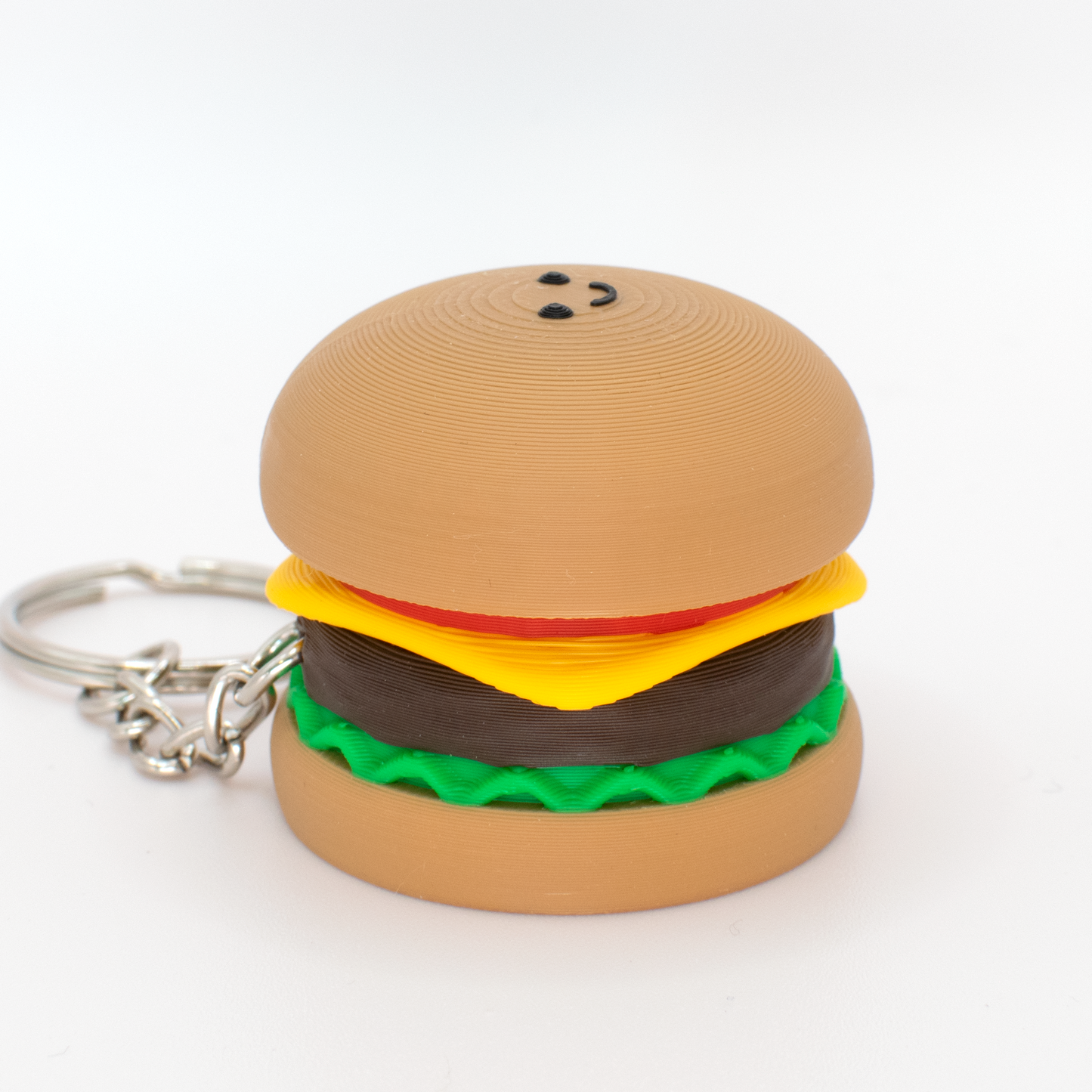 Juicy Clicky Burger Keychain