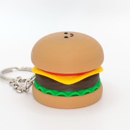Juicy Clicky Burger Keychain
