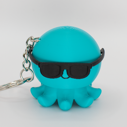 Party Clicky Octopus Keychain