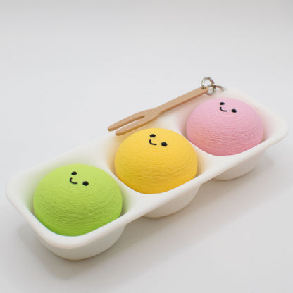 Yummy Clicky Mochi Ice Cream Keychain