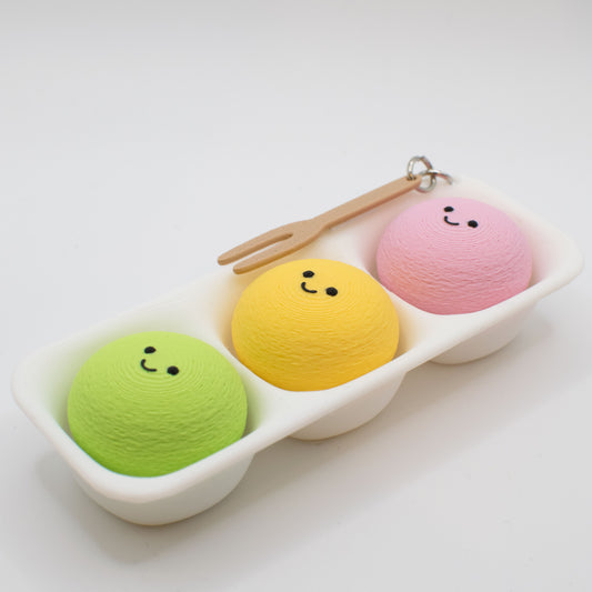 Yummy Clicky Mochi Ice Cream Keychain