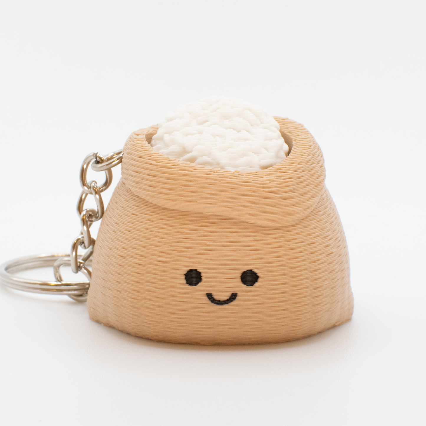Chubby Coffee Bean & Rice Sacks - Fidget Clicker Keychain