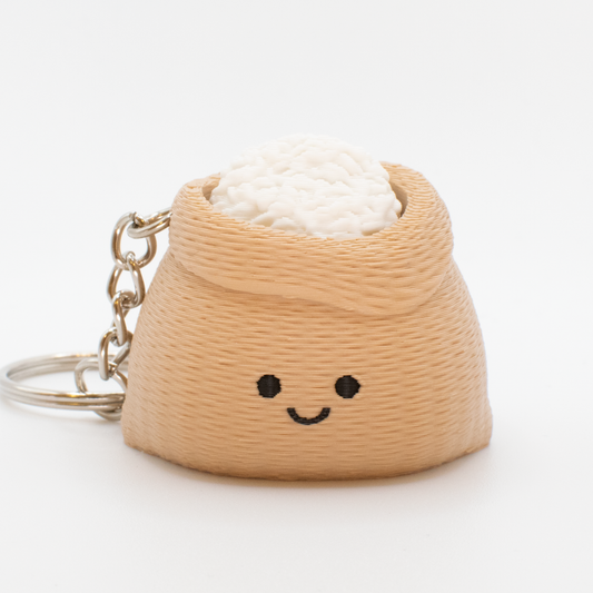 Chubby Coffee & Rice Sacks - Fidget Clicker Keychain