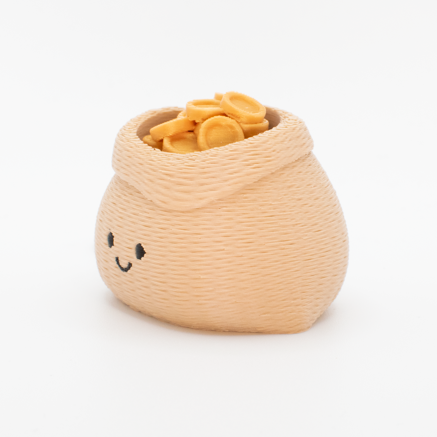 Chubby Coffee Bean & Rice Sacks - Fidget Clicker Keychain