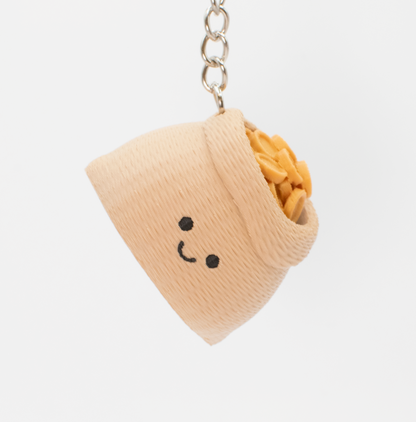 Chubby Coffee Bean & Rice Sacks - Fidget Clicker Keychain
