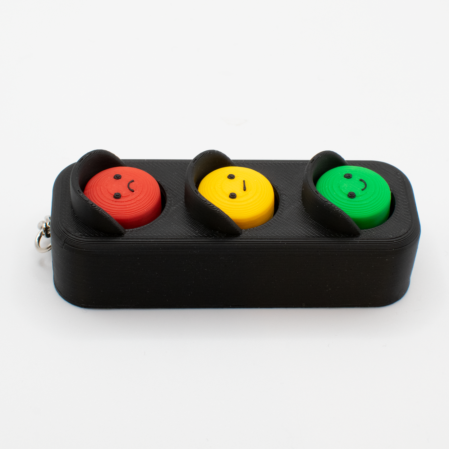 Moody Traffic Light - Fidget Clicker Keychain