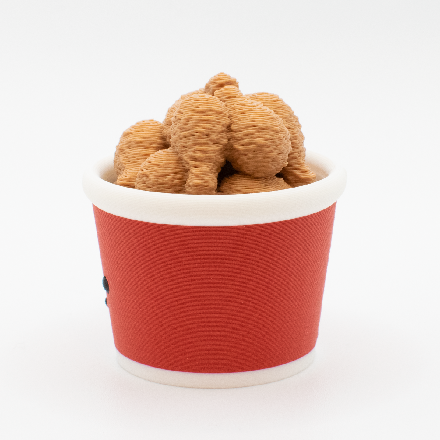 Crispy Clicky Fried Chicken Bucket Keychain