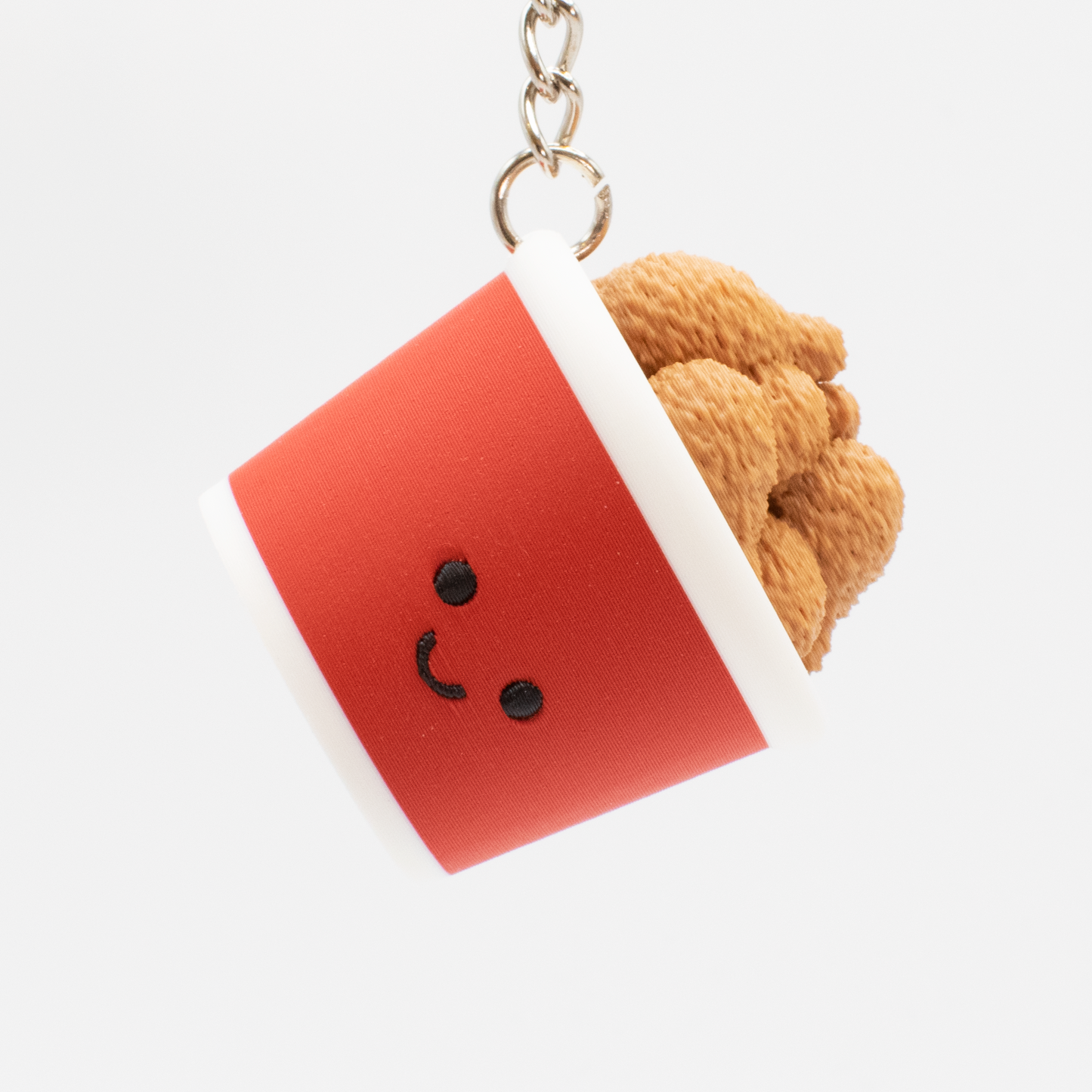 Crispy Clicky Fried Chicken Bucket Keychain