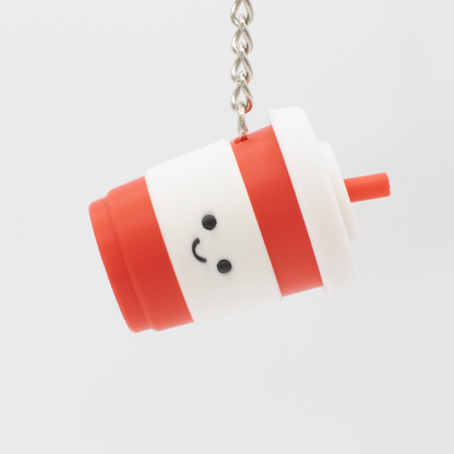 Bubbly Fountain Drink - Fidget Clicker Keychain