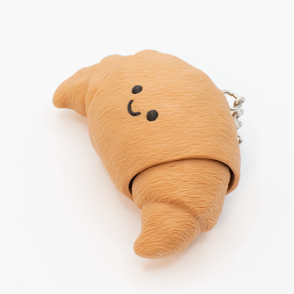 Buttery Croissant - Fidget Clicker Keychain