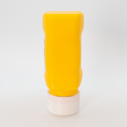 Side view of original mustard fidget clicker