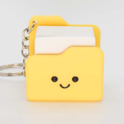 Cute yellow folder fidget clicker inspired by a Windows style folder icon