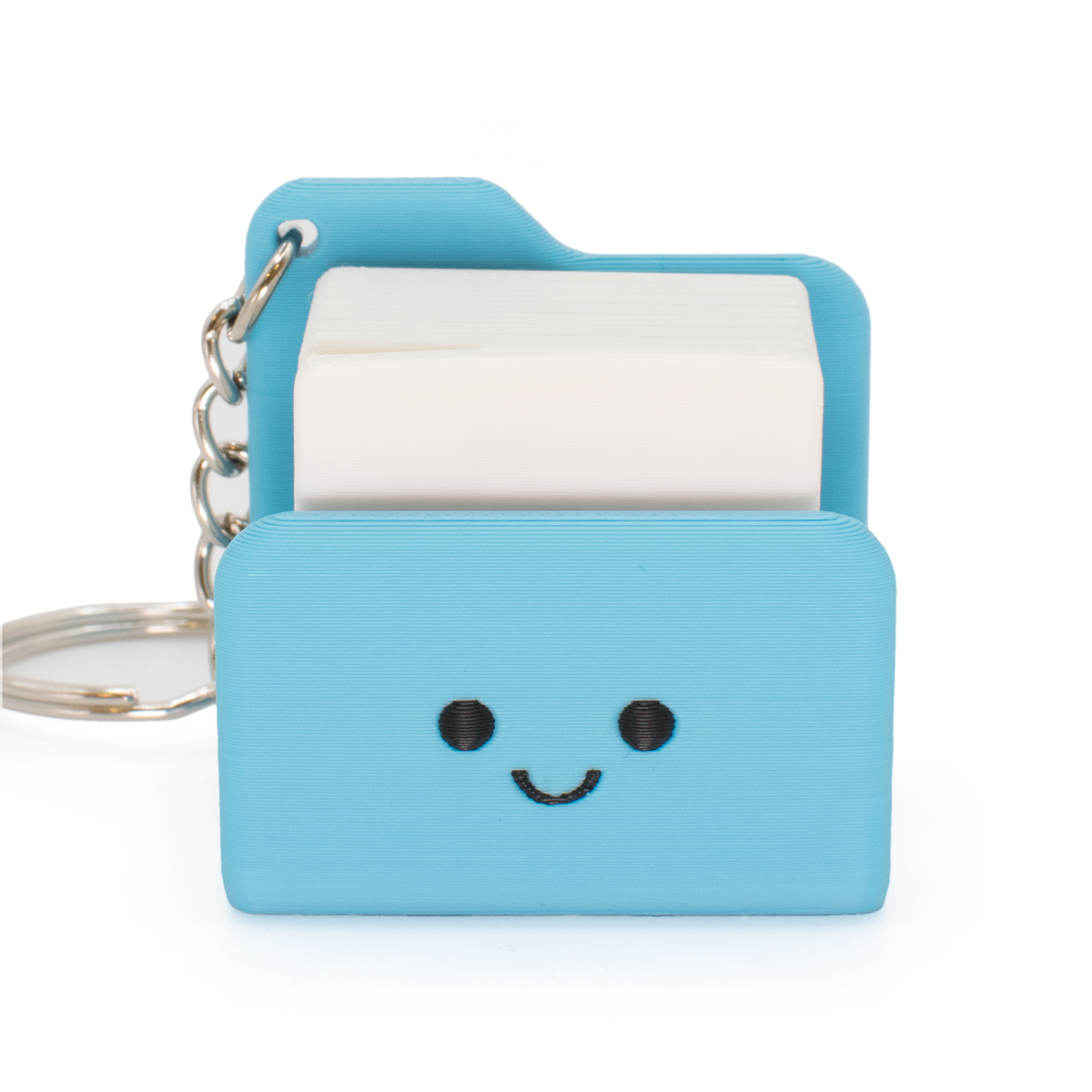 Cute blue folder fidget clicker inspired by a Mac style folder icon