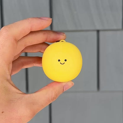 Smiley Macaron Fidget Clicker Keychain