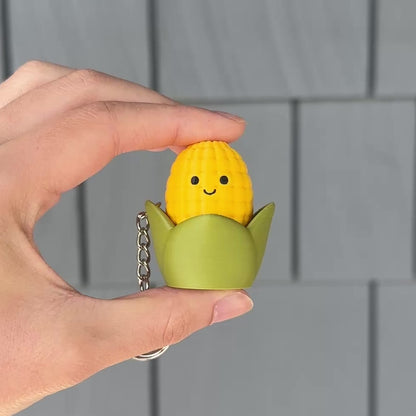 Sweet Corn - Fidget Clicker Keychain