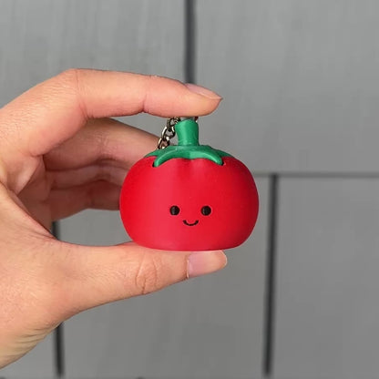 Sunny Tomato Fidget - Clicker Keychain