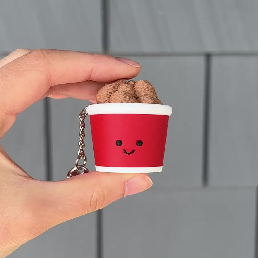 clicking the fried chicken mechanical switch sensory toy for satisfying stress relief 