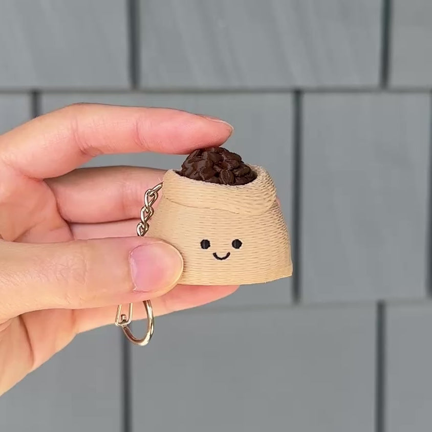 clicking the coffee bean fidget clicker