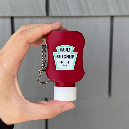 clicking ketchup bottle fidget clicker toy for sensory play